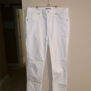 White Abercrombie Skinny Jeans
